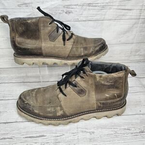 Sorel Mad Desert Men’s Lace Up Round Toe Chukka Boots Casual Brown Leather Sz 11